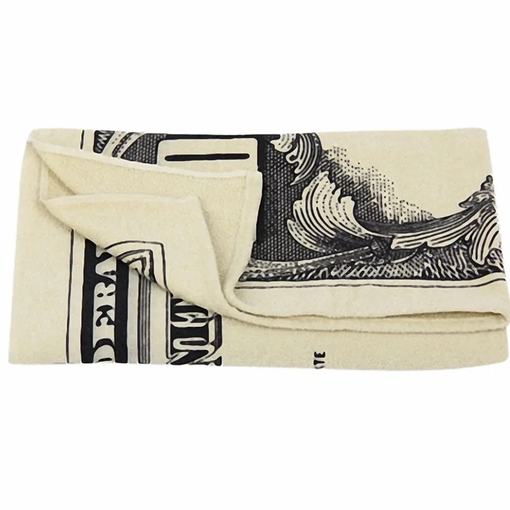 $100 bill beach or bath towel by Kaufman, 100% cotton, New with tags